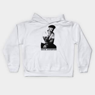 Mike Ness // pencil sketch Kids Hoodie